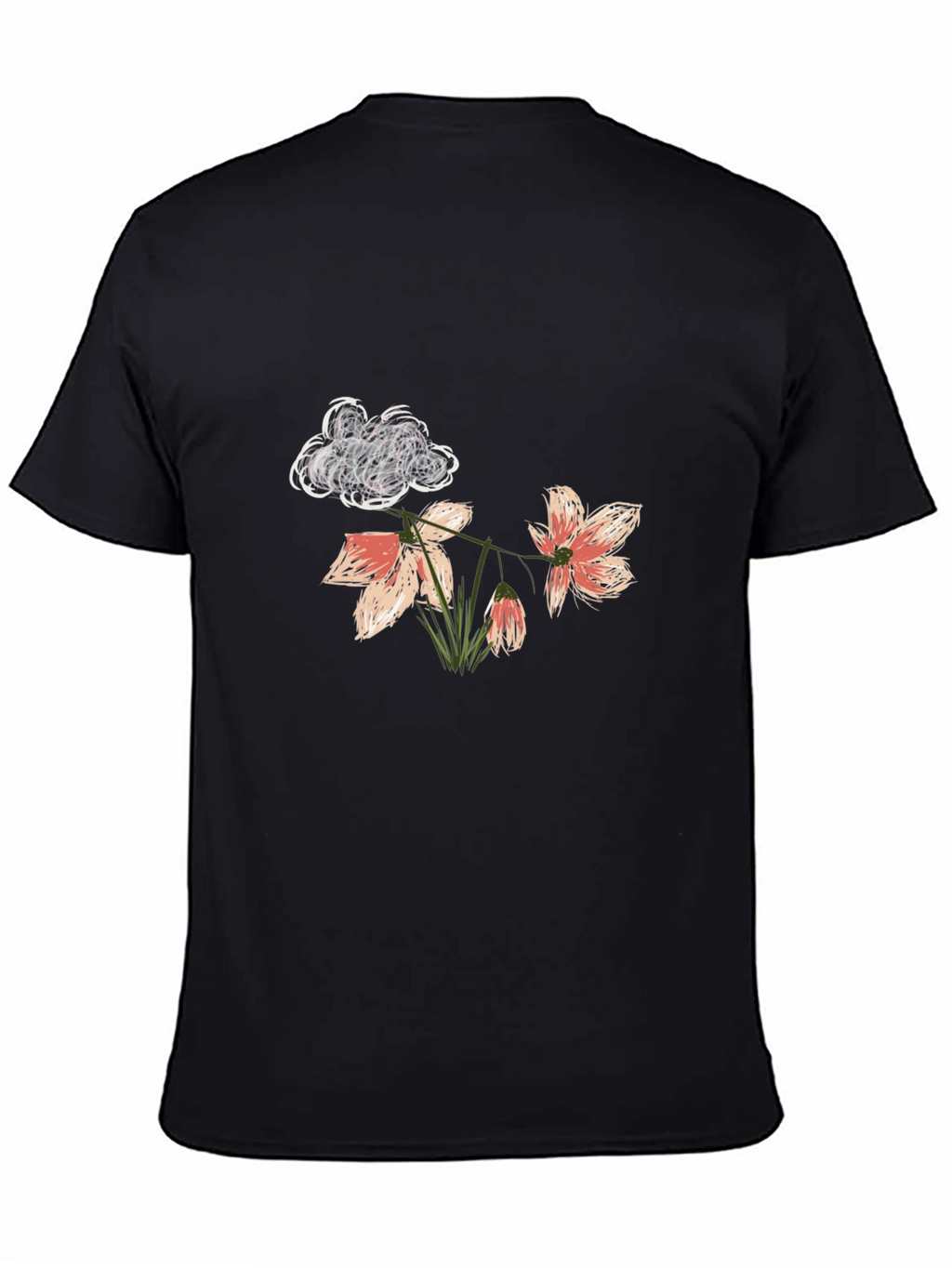 Floral Cloud T-Shirt - Stylish Graphic Tee
