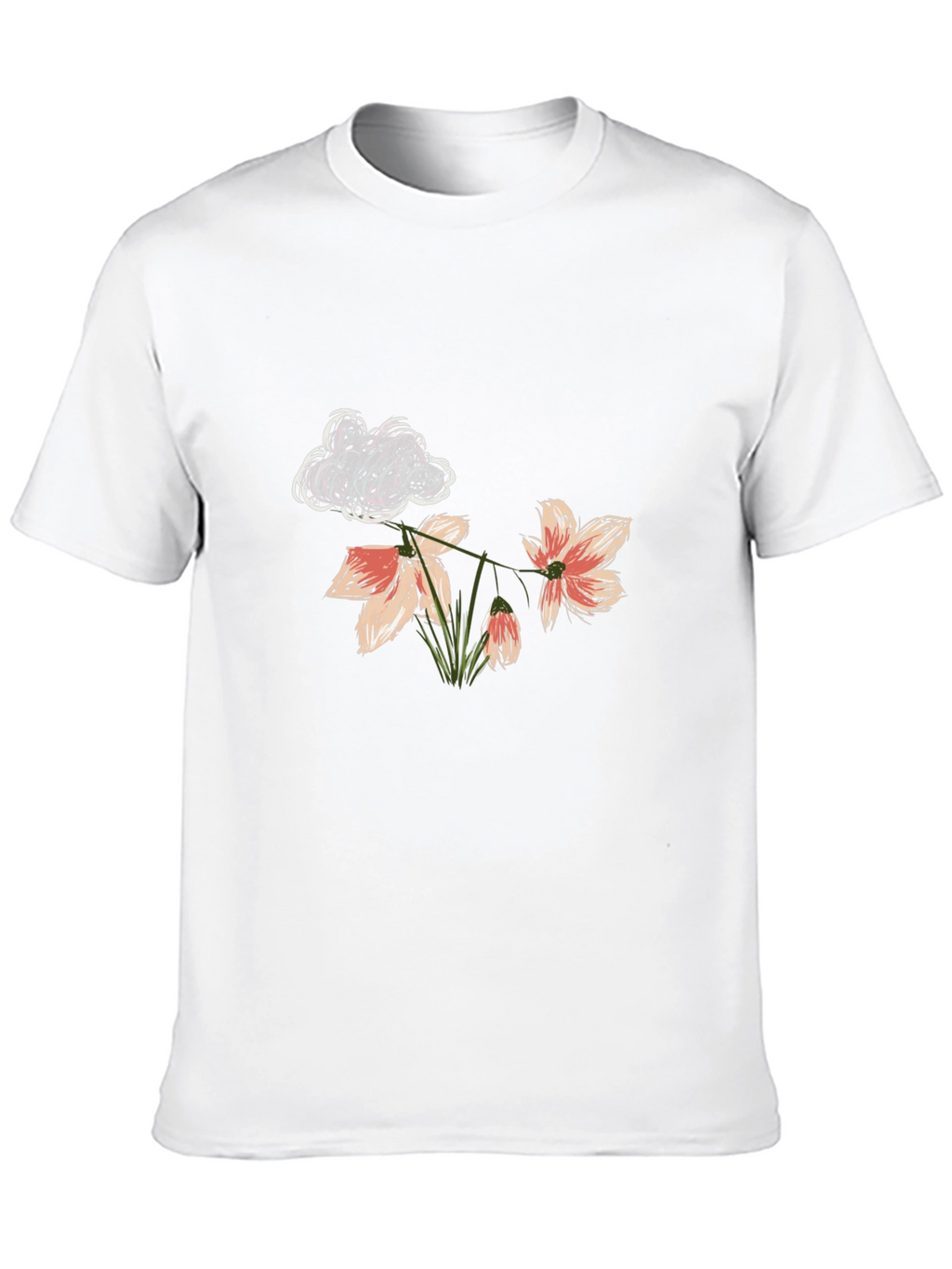 Floral Cloud T-Shirt - Stylish Graphic Tee
