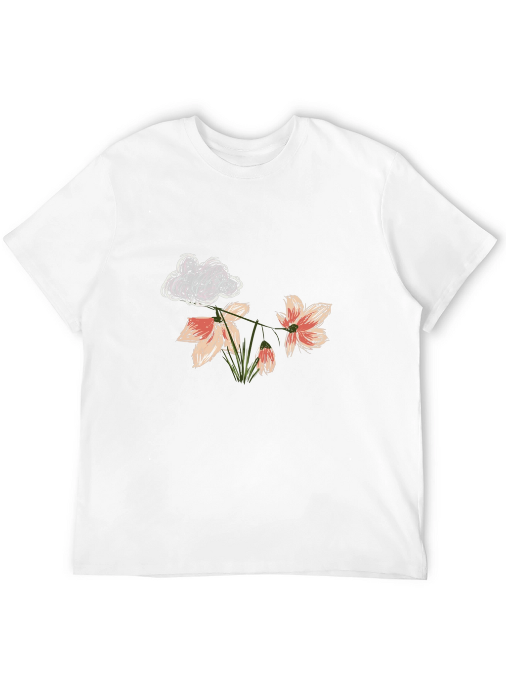 Floral Cloud T-Shirt - Stylish Graphic Tee