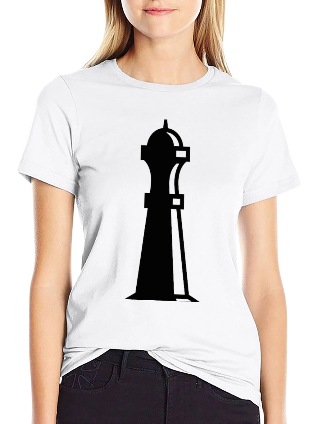 Chess Queen Graphic Tee - Black Cotton T-Shirt