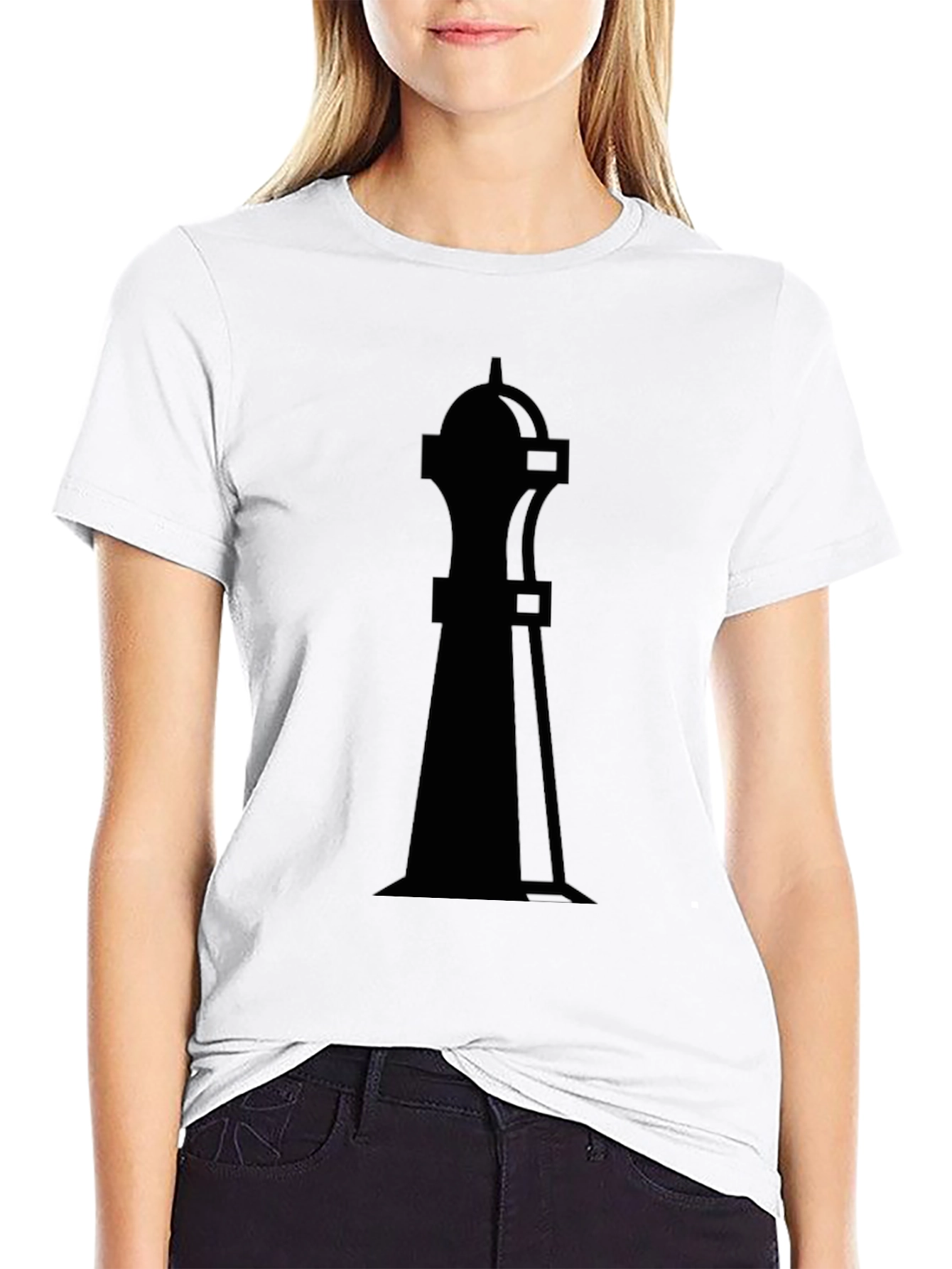 Chess Queen Graphic Tee - Black Cotton T-Shirt