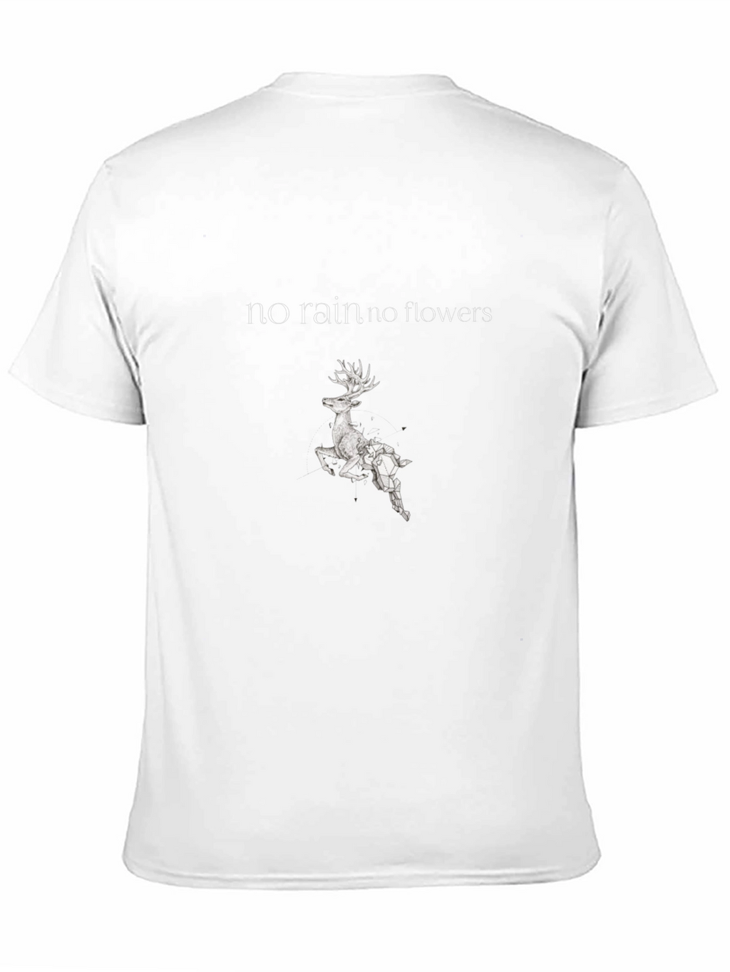 No Rain No Flowers Deer Graphic T-Shirt