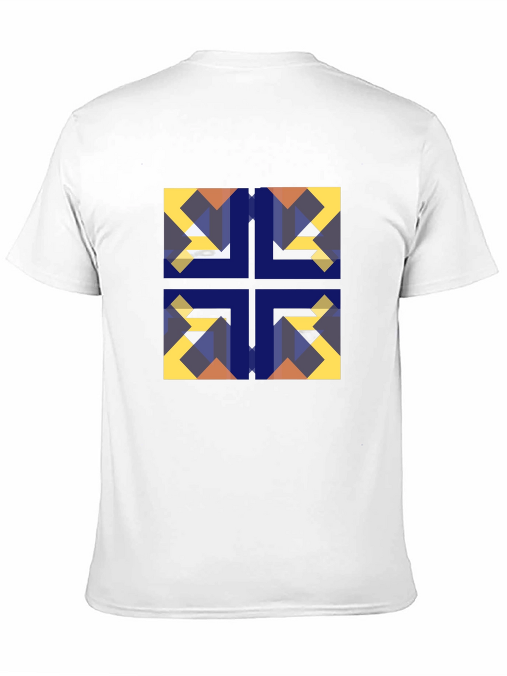 Geometric Mosaic Black Tee