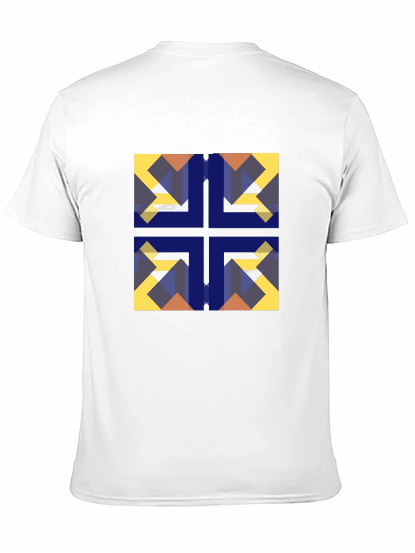 Geometric Mosaic Black Tee
