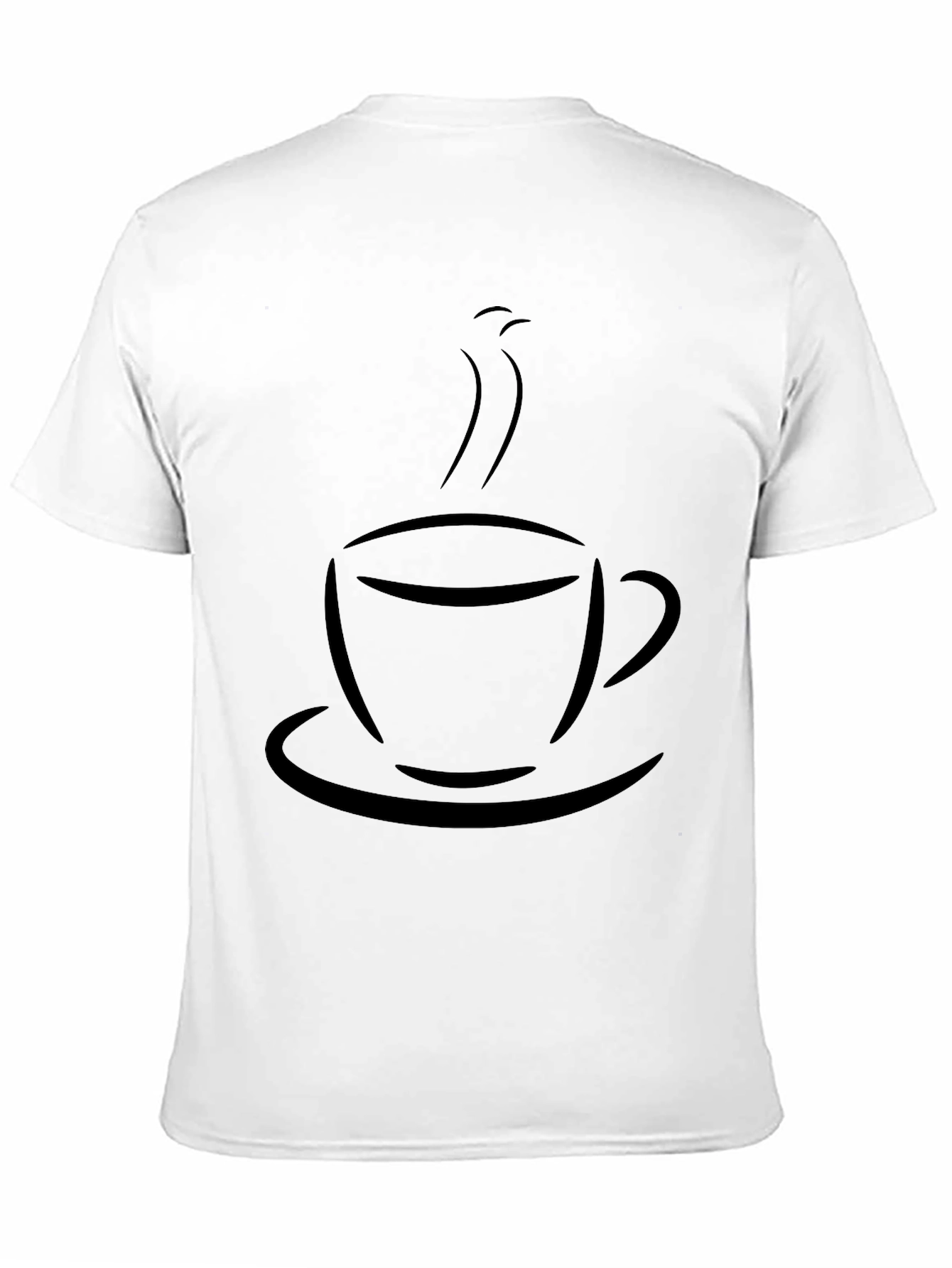 Coffee Cup Graphic T-Shirt - Solid Black Tee