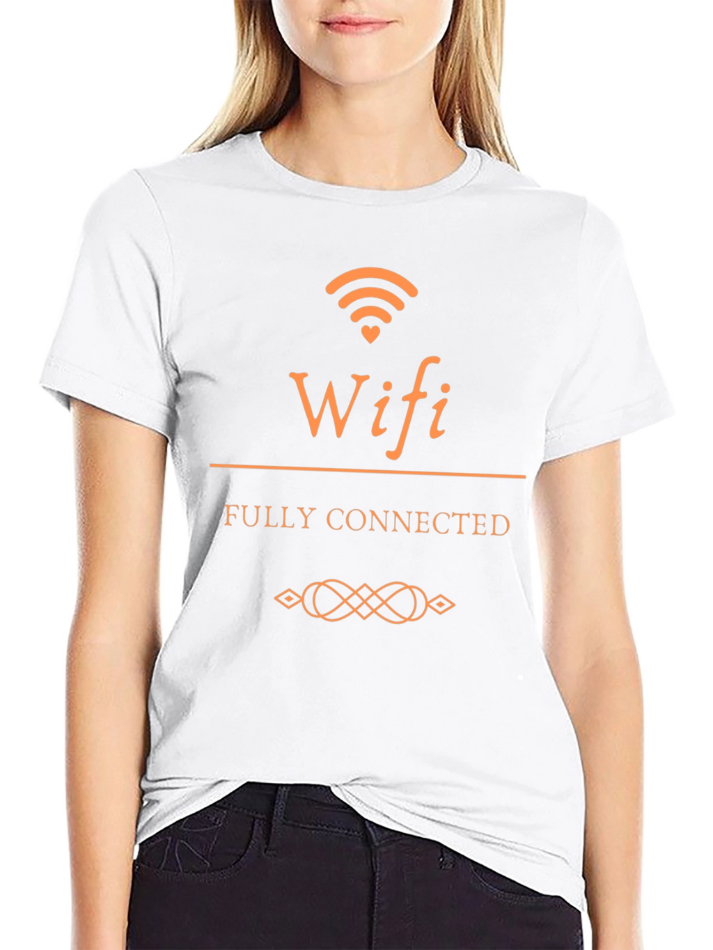 Wifi Fully Connected Black T-Shirt
