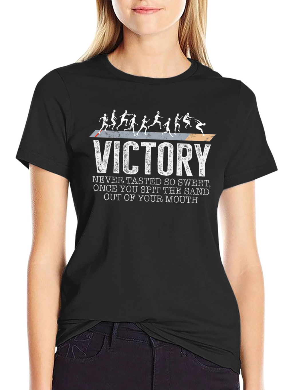 Victory Motivational Black T-Shirt