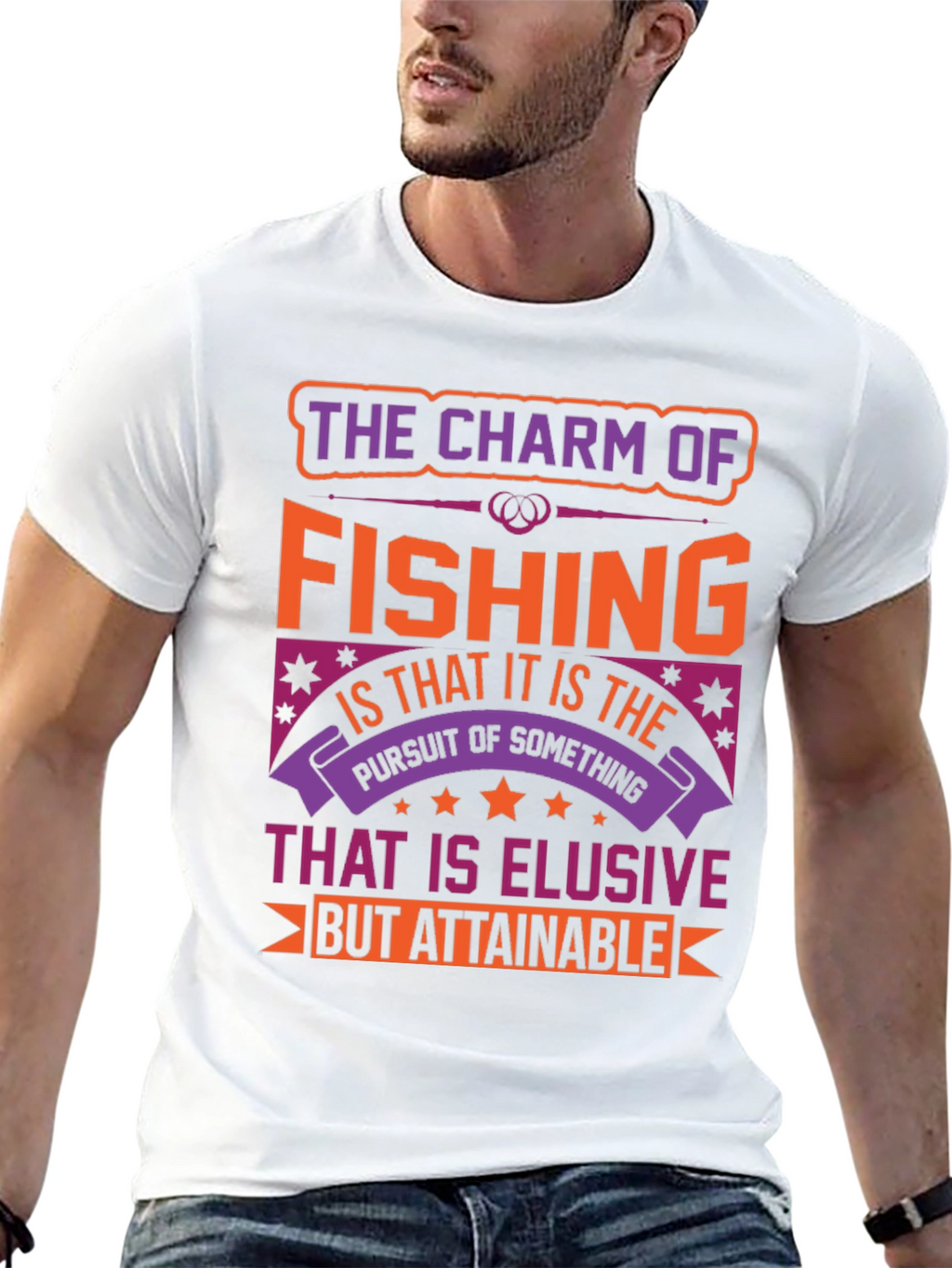 Fishing Charm Graphic T-Shirt