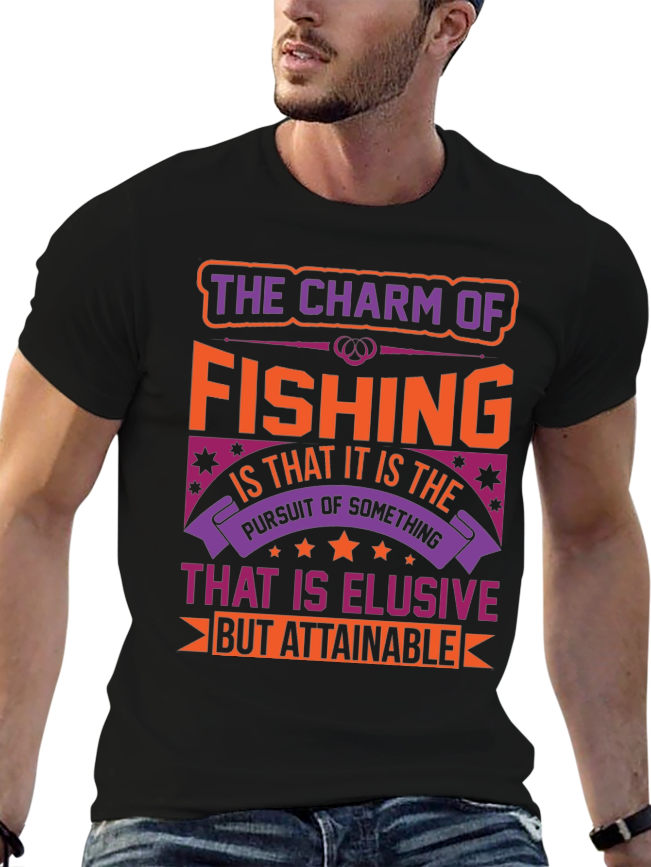 Fishing Charm Graphic T-Shirt