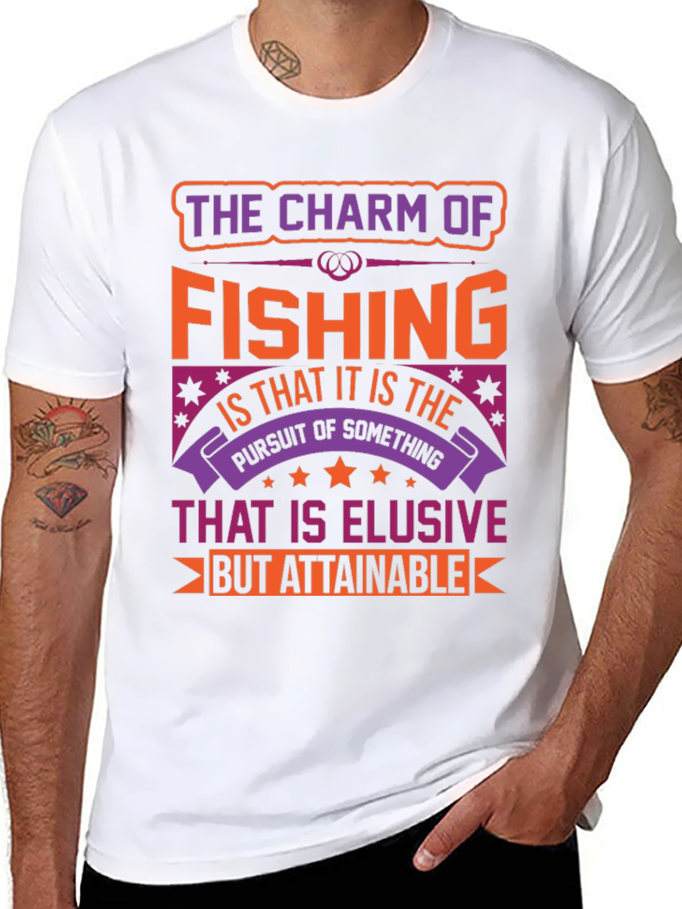 Fishing Charm Graphic T-Shirt