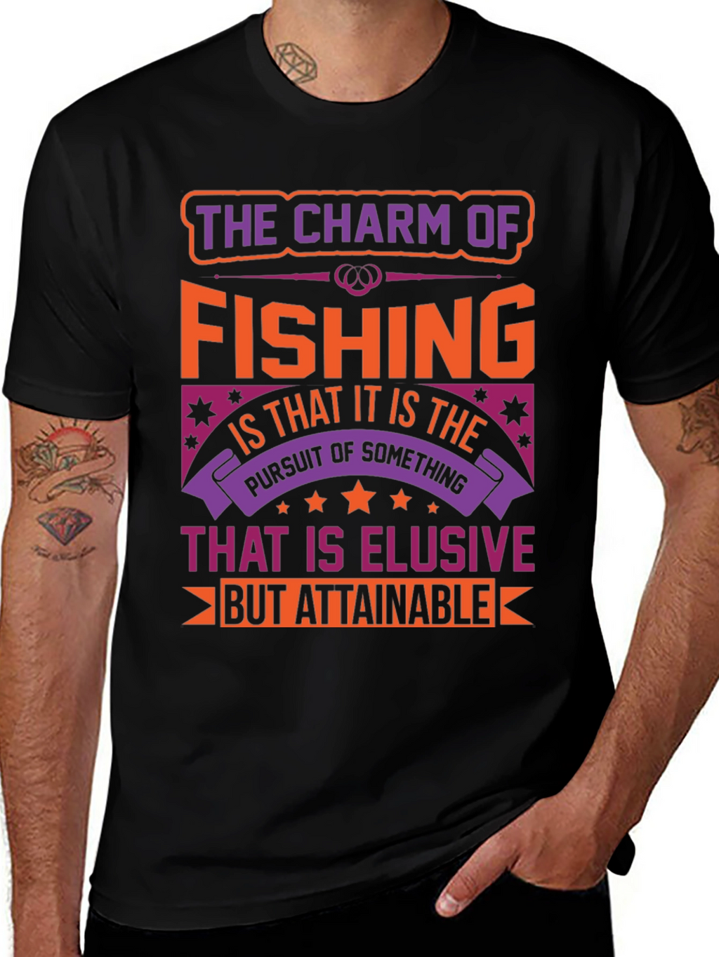 Fishing Charm Graphic T-Shirt