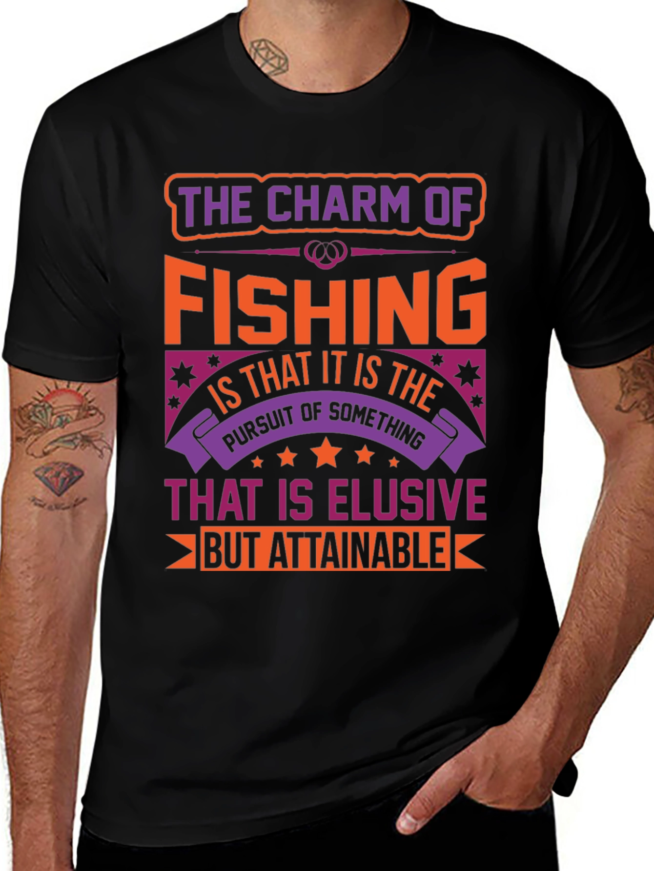 Fishing Charm Graphic T-Shirt