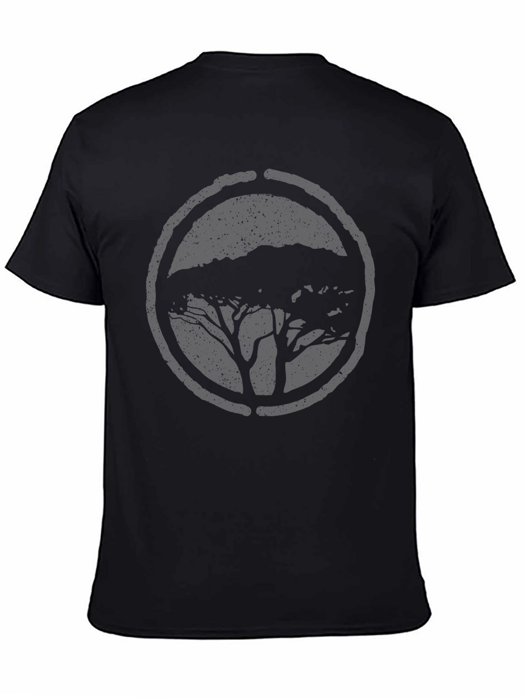 Nature Tree Graphic Tee - Black