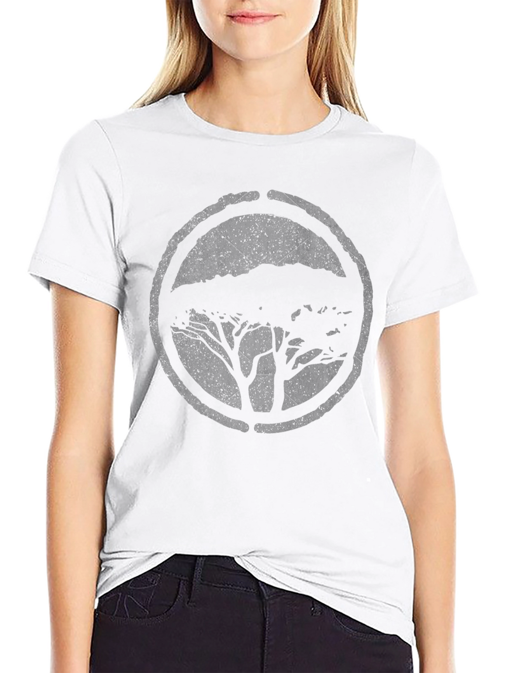 Nature Tree Graphic Tee - Black
