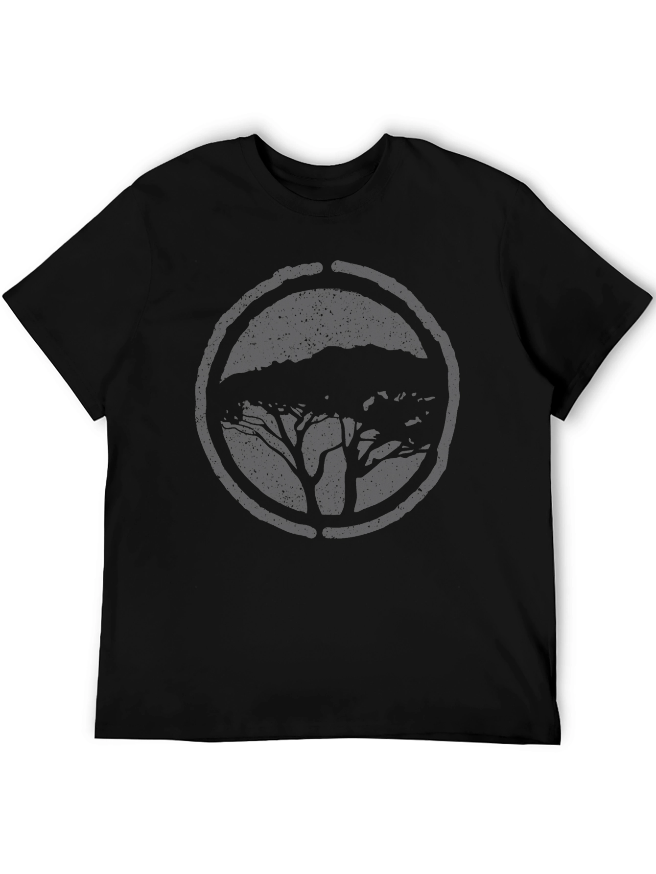 Nature Tree Graphic Tee - Black
