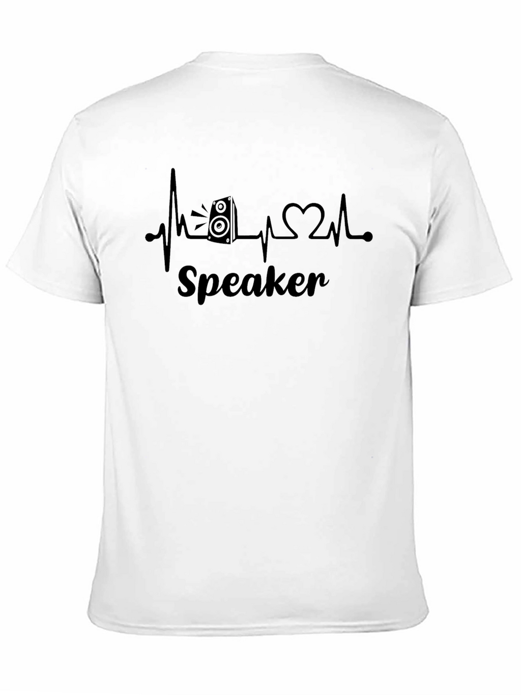 Speaker Heartbeat T-Shirt - Music Lover Tee