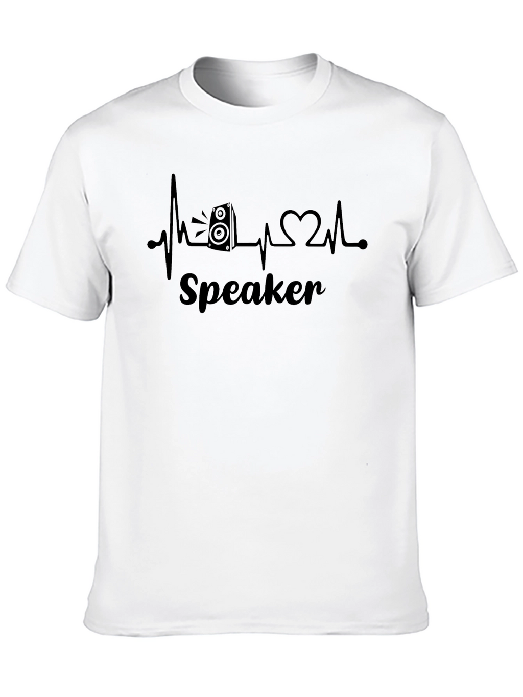 Speaker Heartbeat T-Shirt - Music Lover Tee