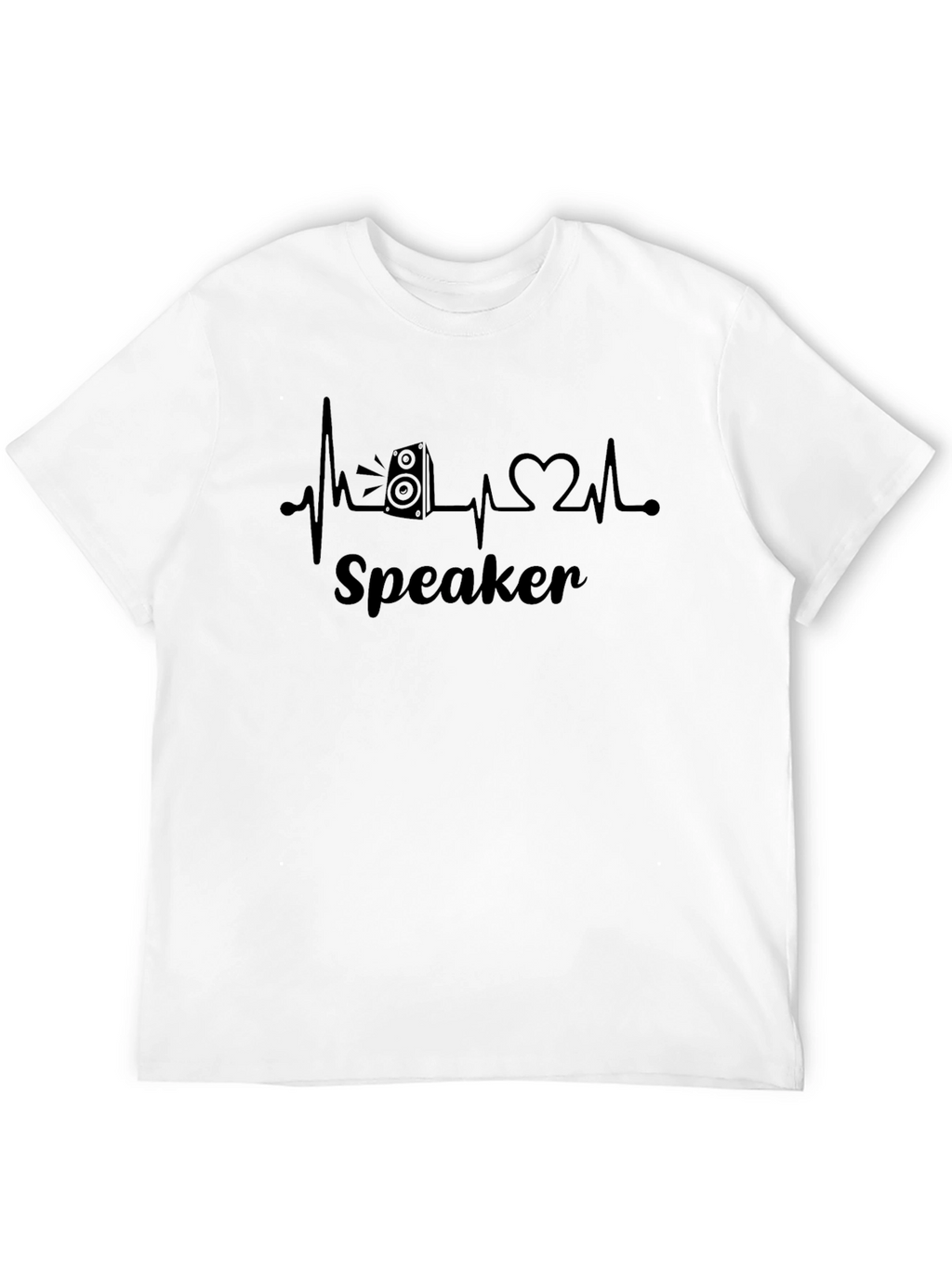 Speaker Heartbeat T-Shirt - Music Lover Tee