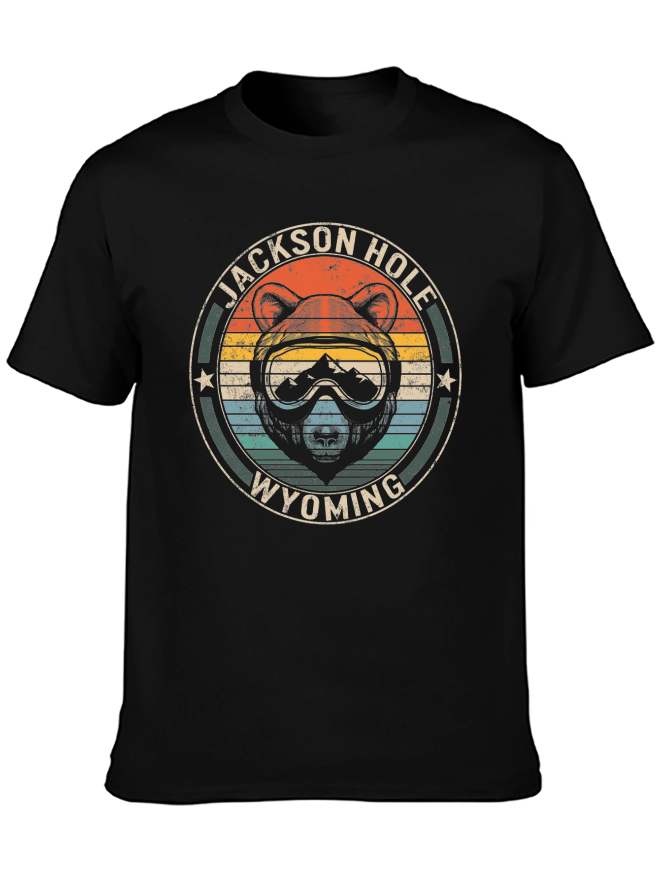 Jackson Hole Wyoming Bear Graphic Tee