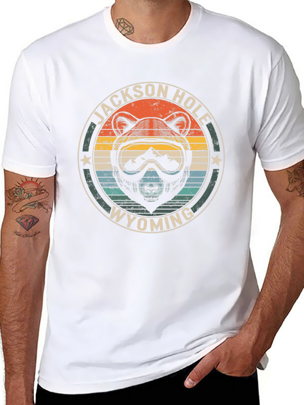 Jackson Hole Wyoming Bear Graphic Tee
