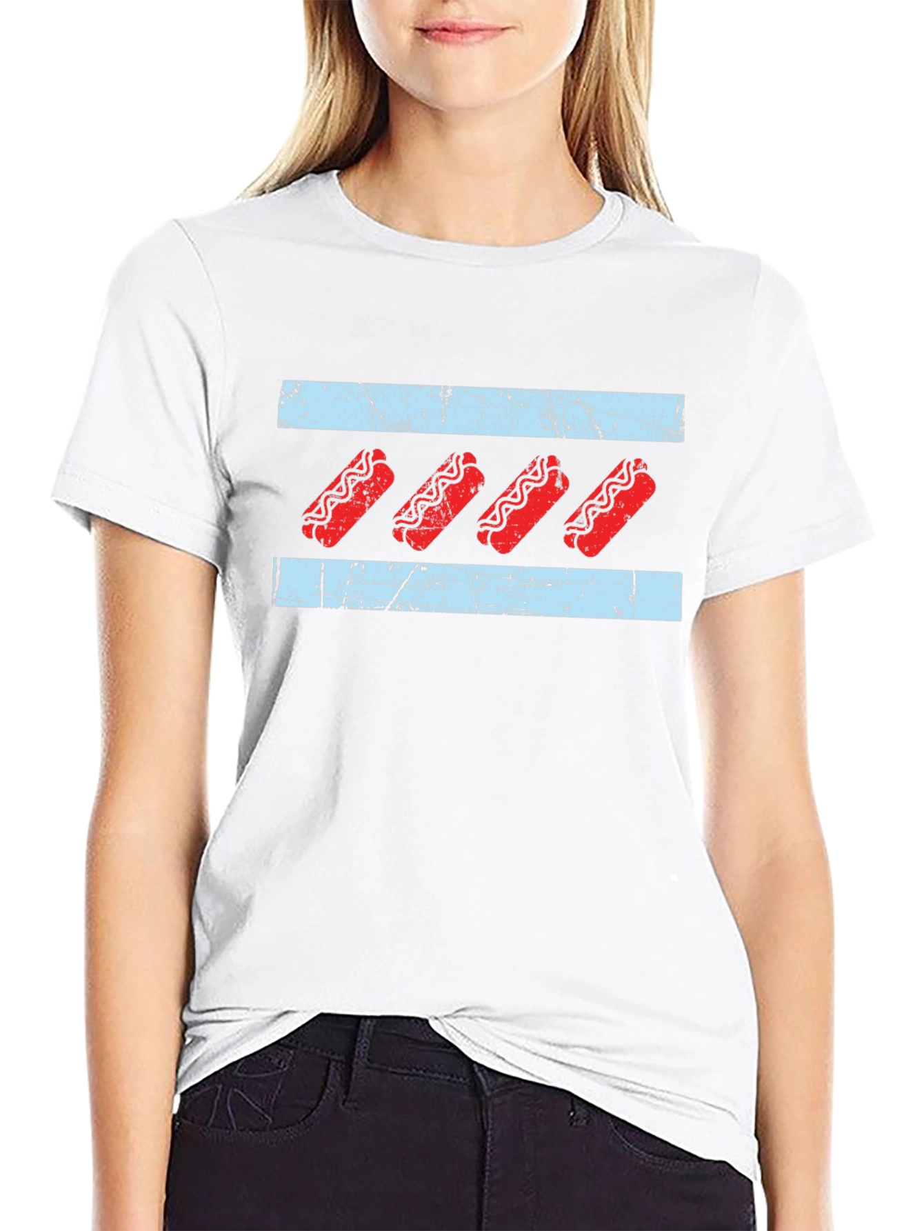 Chicago Style Hot Dog Graphic Tee