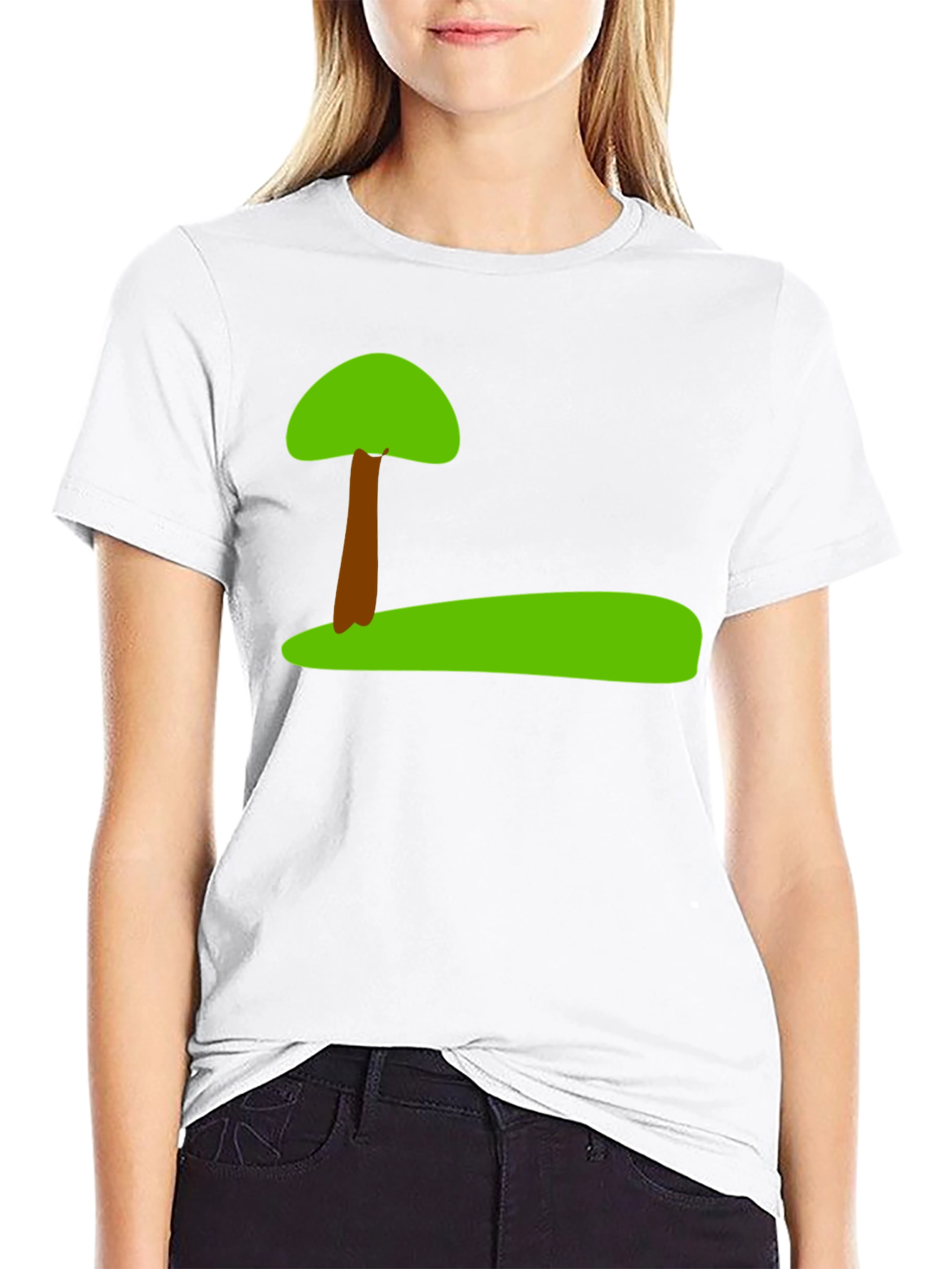 Nature Tree Graphic Black T-Shirt