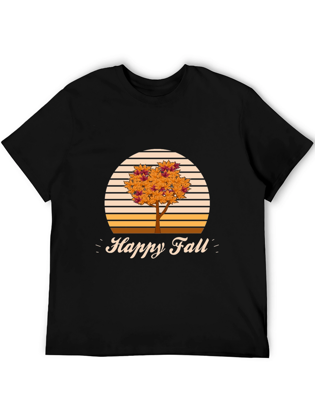 Happy Fall T-Shirt - Autumn Tree Design