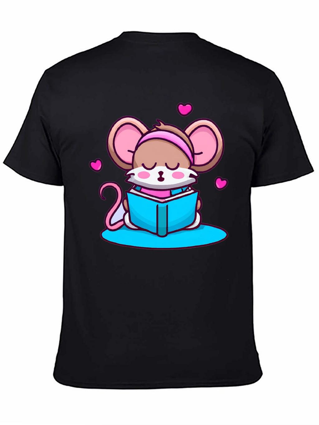 Cute Mouse Reading T-Shirt