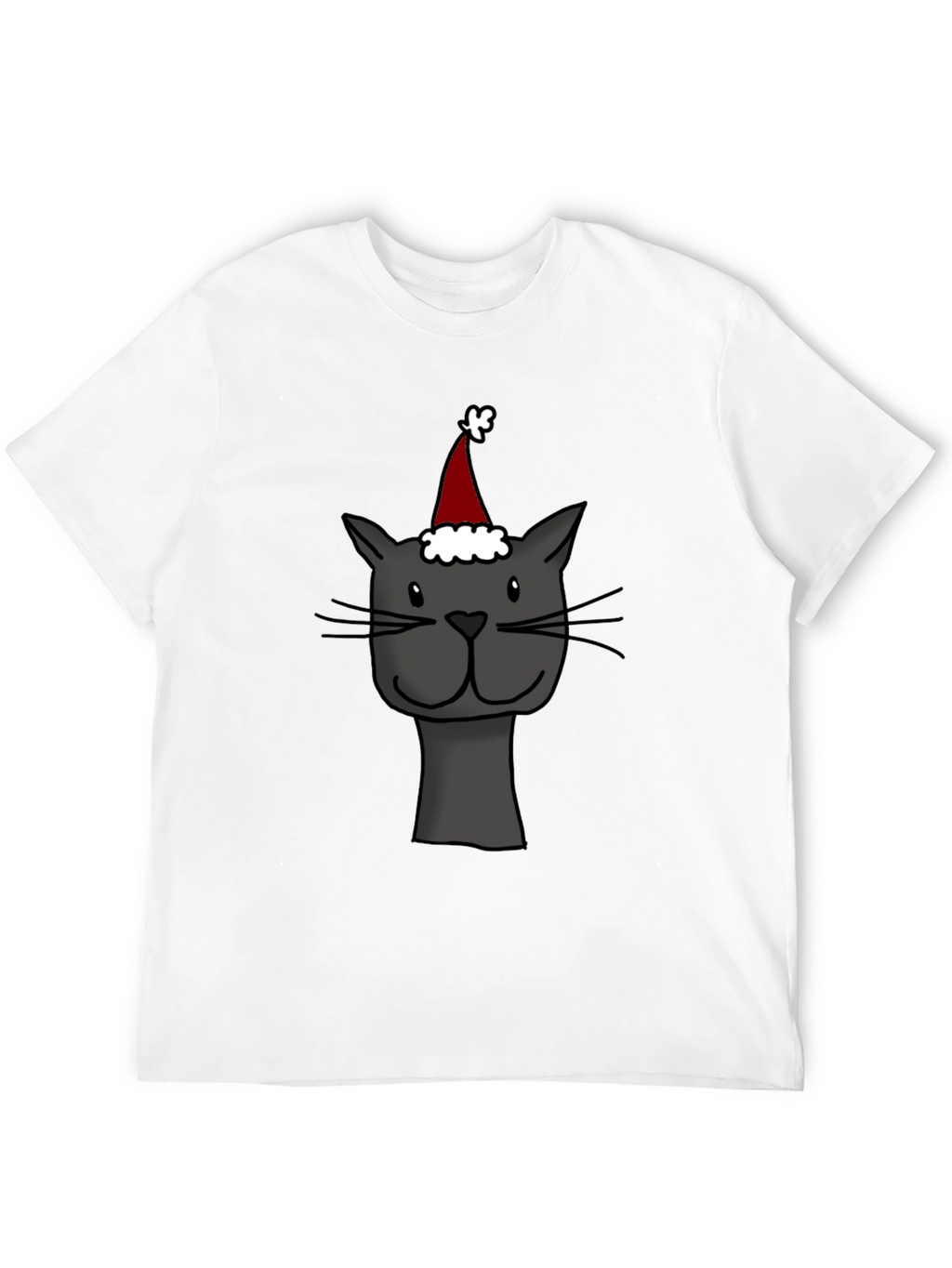 Festive Cat T-Shirt - Holiday Cheer