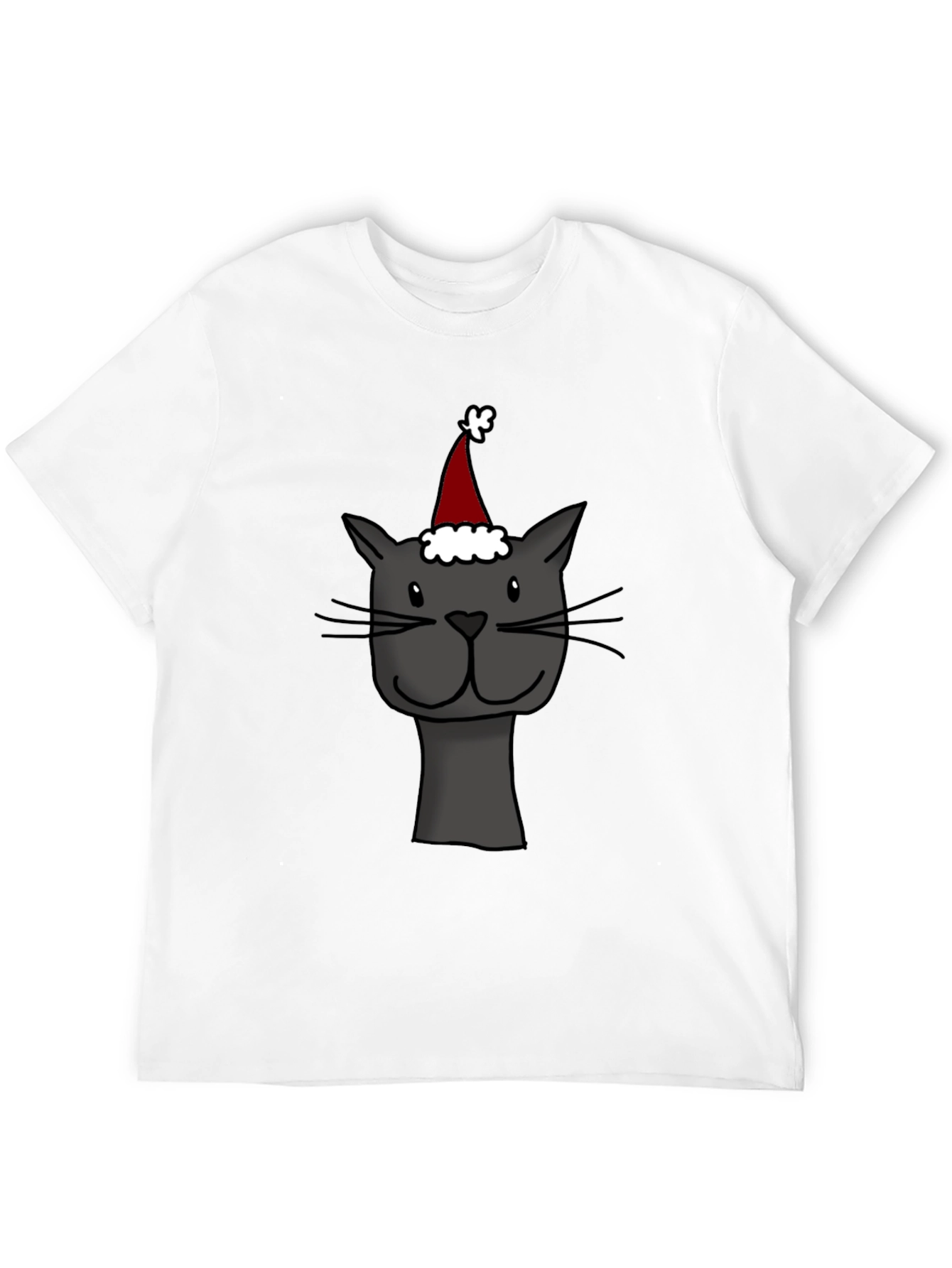 Festive Cat T-Shirt - Holiday Cheer