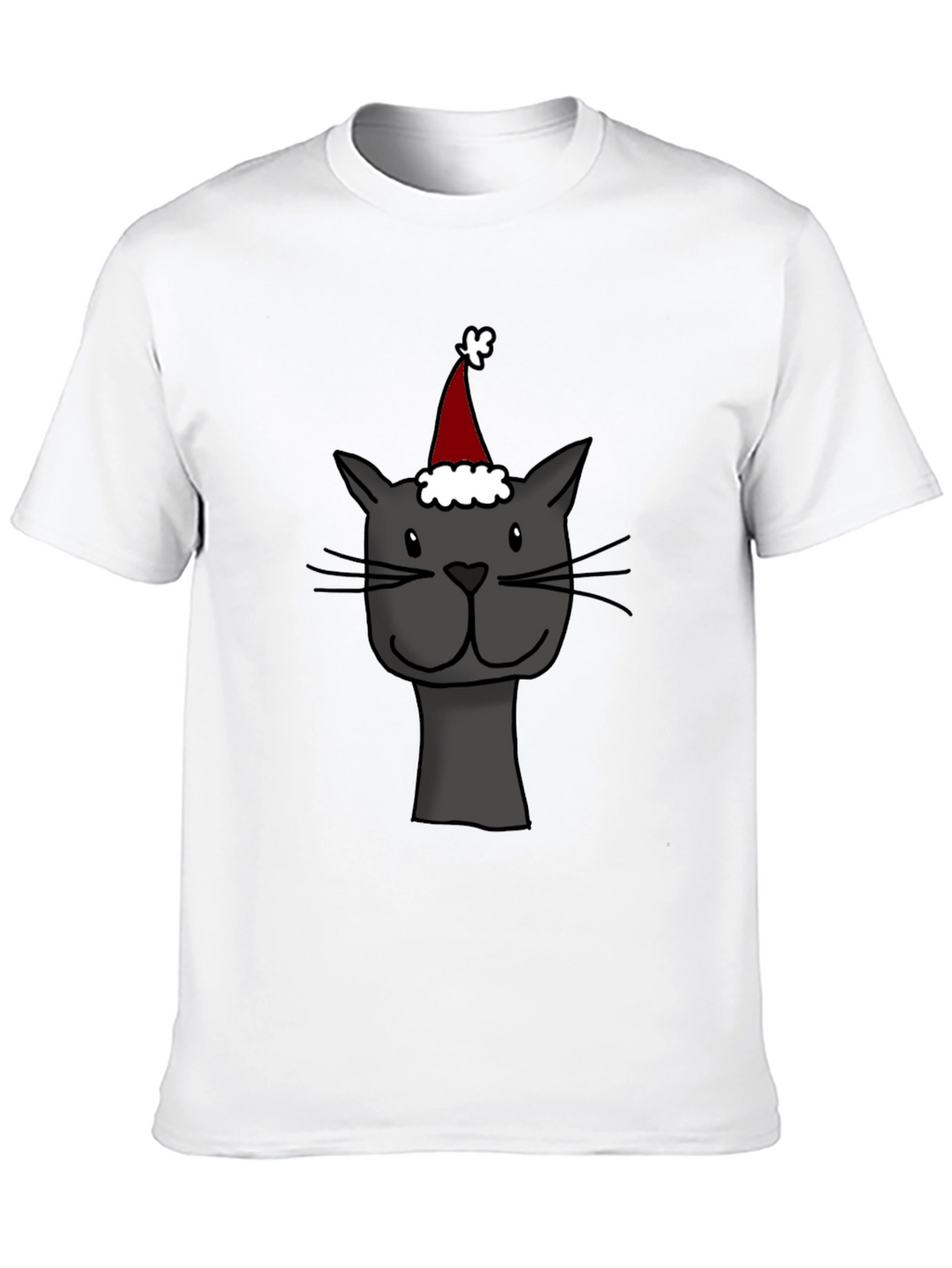 Festive Cat T-Shirt - Holiday Cheer
