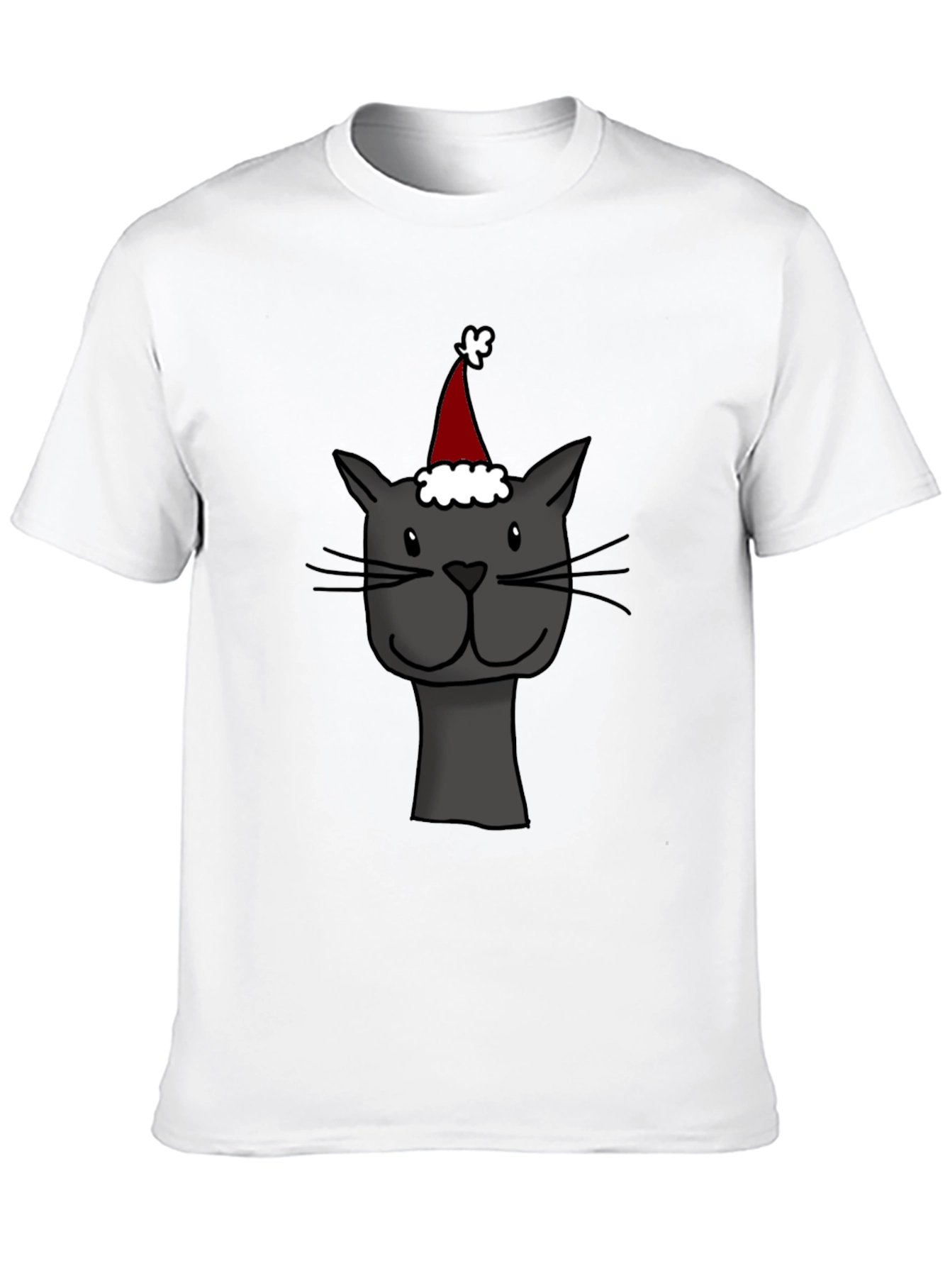 Festive Cat T-Shirt - Holiday Cheer