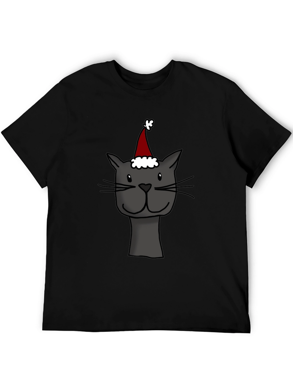 Festive Cat T-Shirt - Holiday Cheer