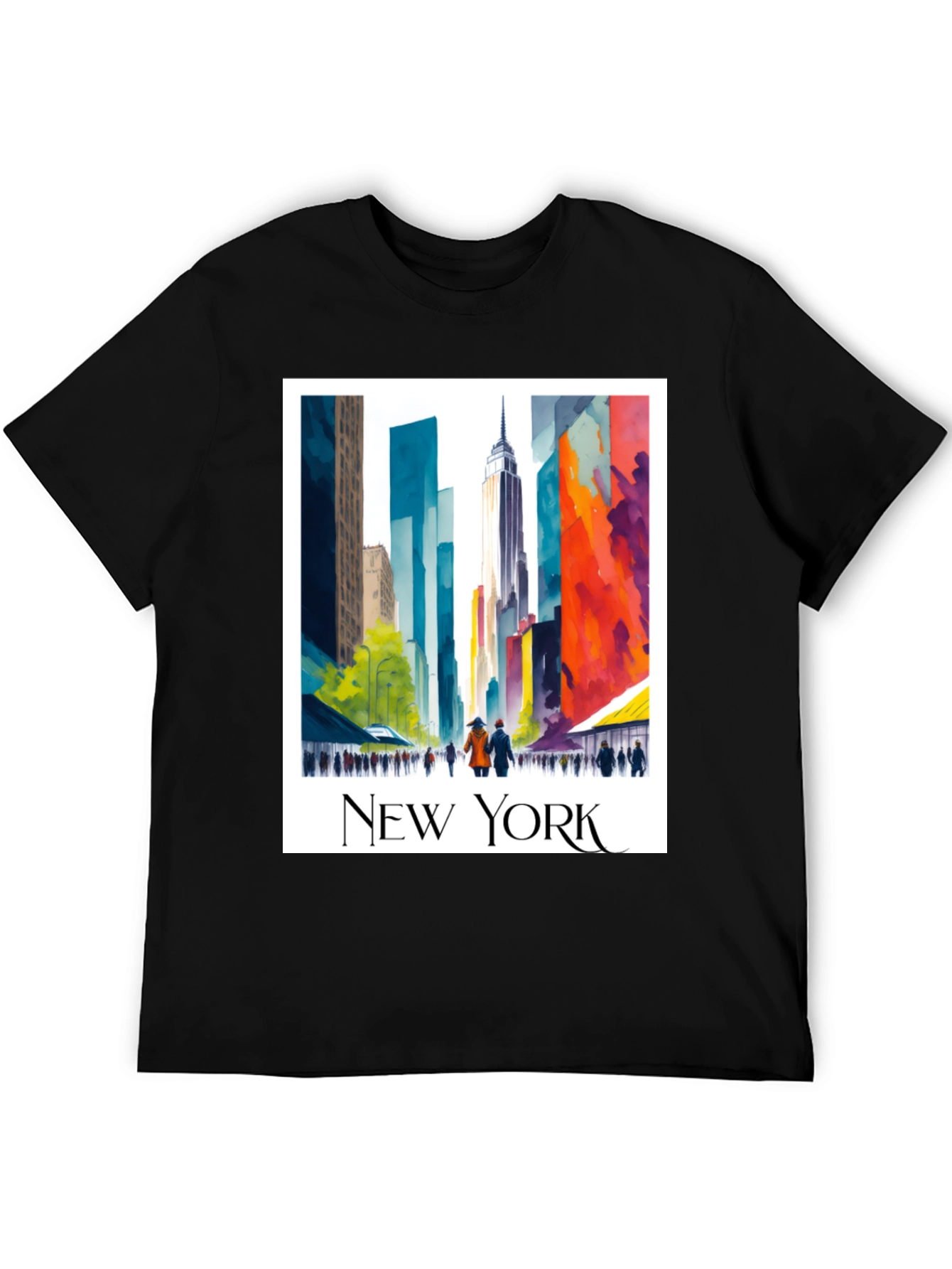 New York Cityscape Graphic T-Shirt