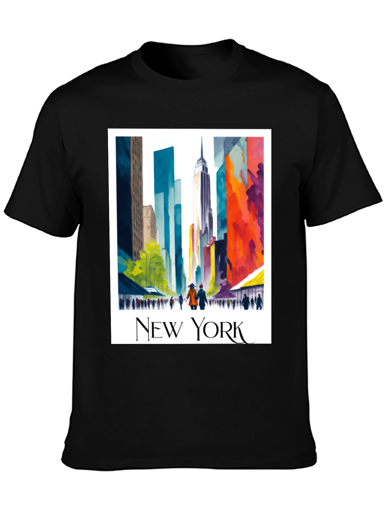 New York Cityscape Graphic T-Shirt
