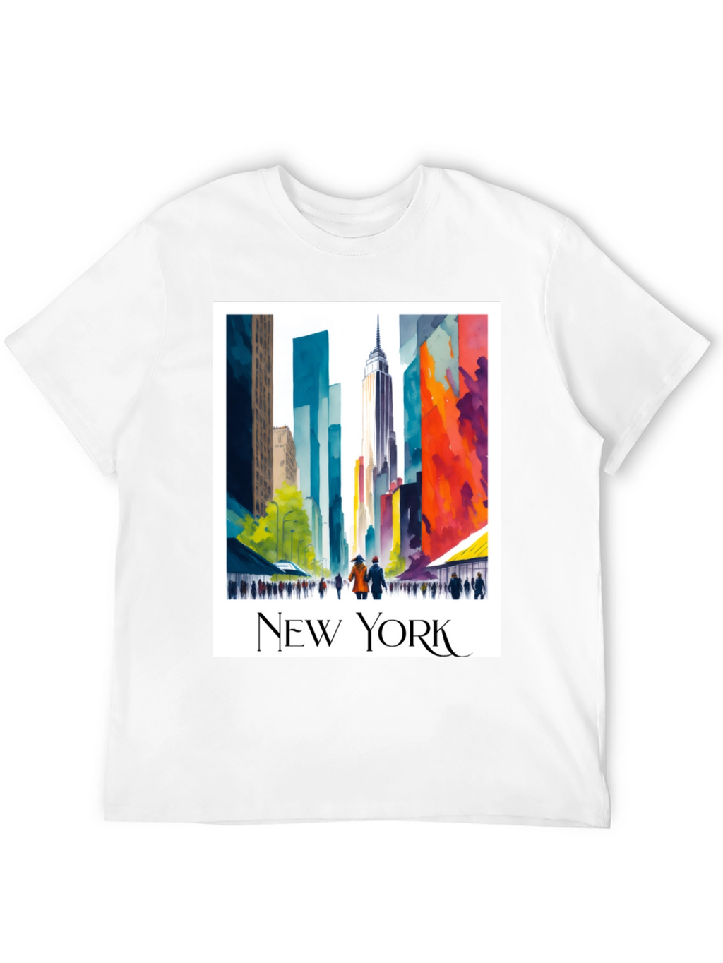New York Cityscape Graphic T-Shirt