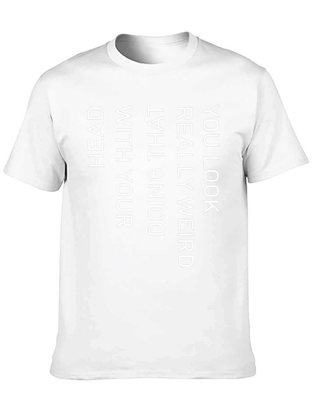 Weird Head T-Shirt - Black Novelty Tee