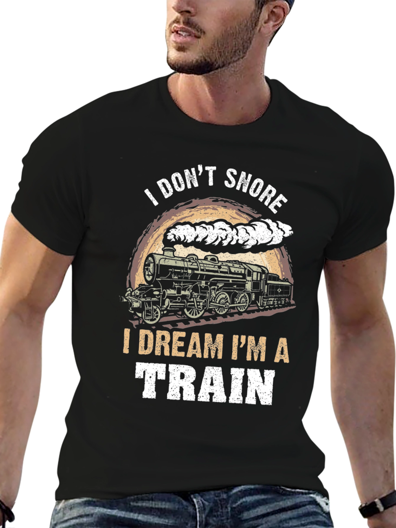 I Dont Snore I Dream Im A Train Graphic T-Shirt