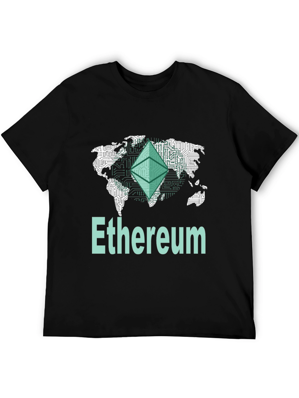 Ethereum World Map T-Shirt - Crypto Tee