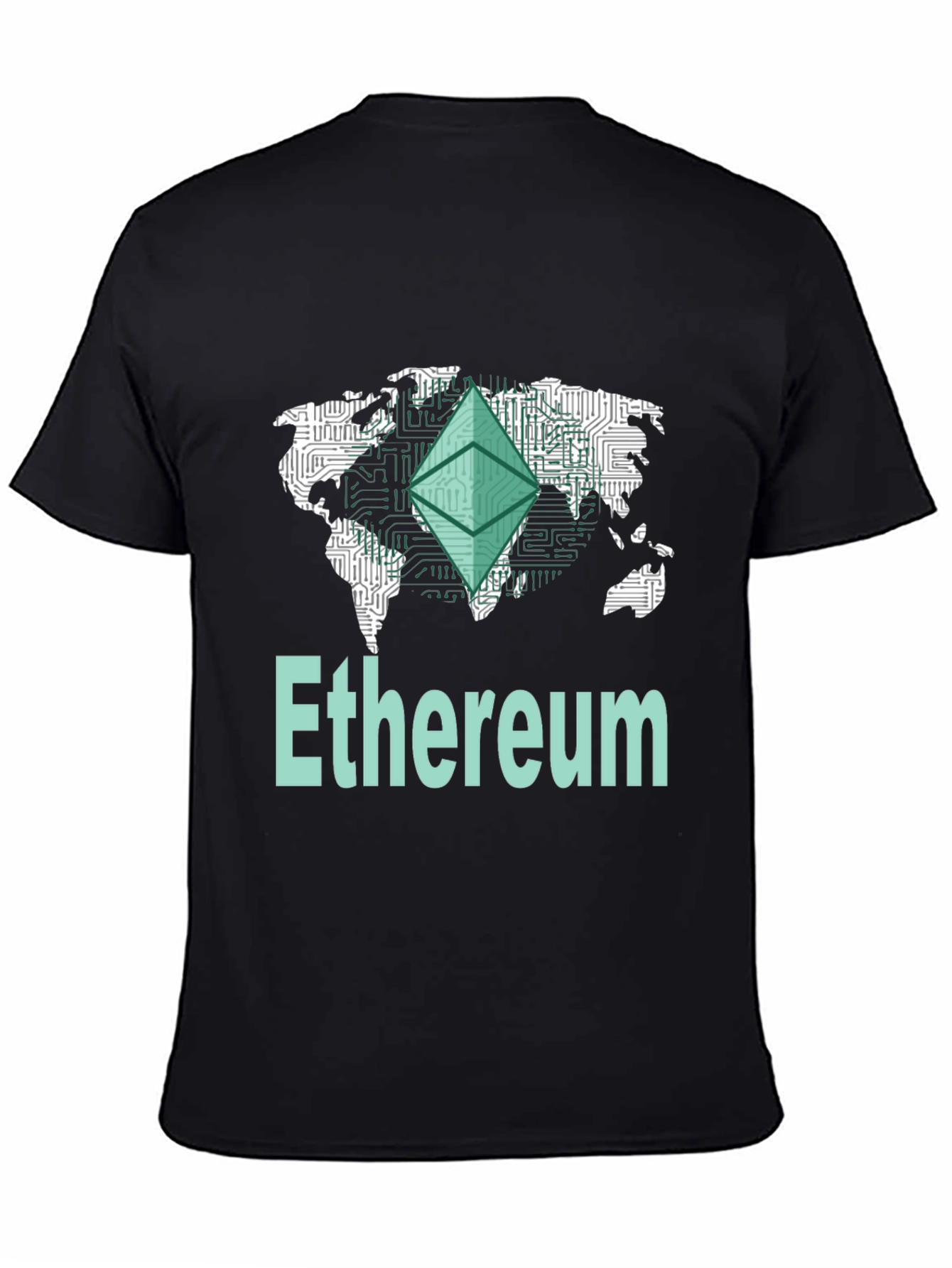 Ethereum World Map T-Shirt - Crypto Tee