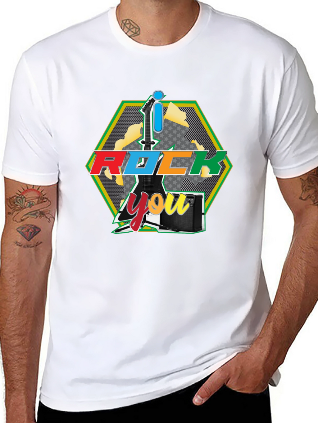 I Rock You Graphic Tee - Black T-Shirt