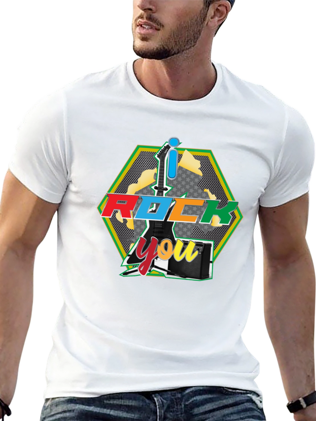 I Rock You Graphic Tee - Black T-Shirt
