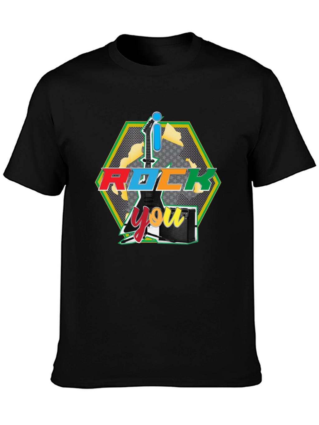 I Rock You Graphic Tee - Black T-Shirt