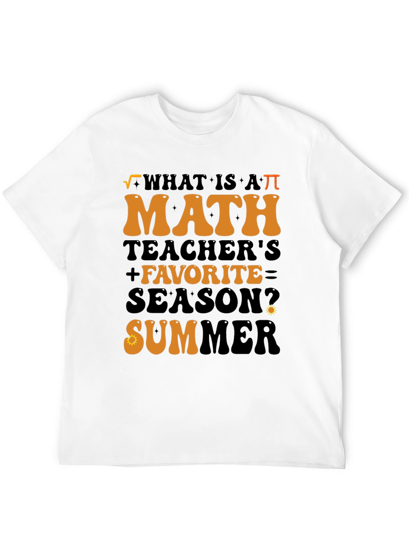 Math Teacher Summer T-Shirt