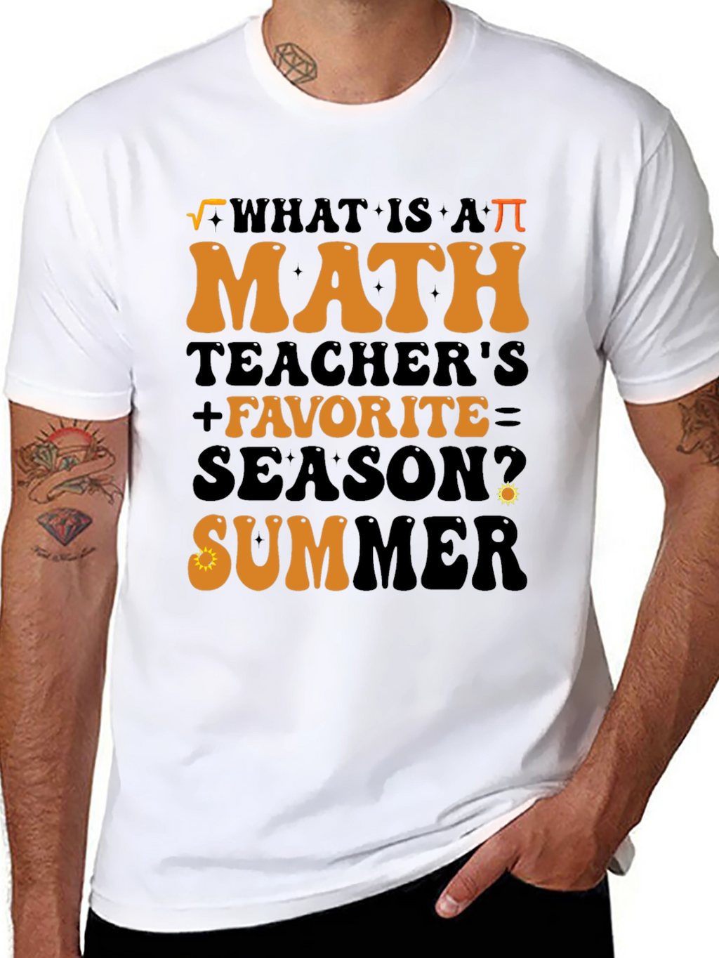 Math Teacher Summer T-Shirt