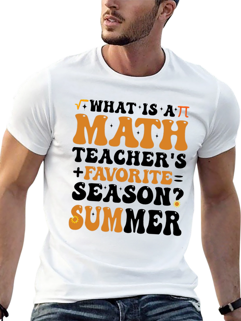 Math Teacher Summer T-Shirt