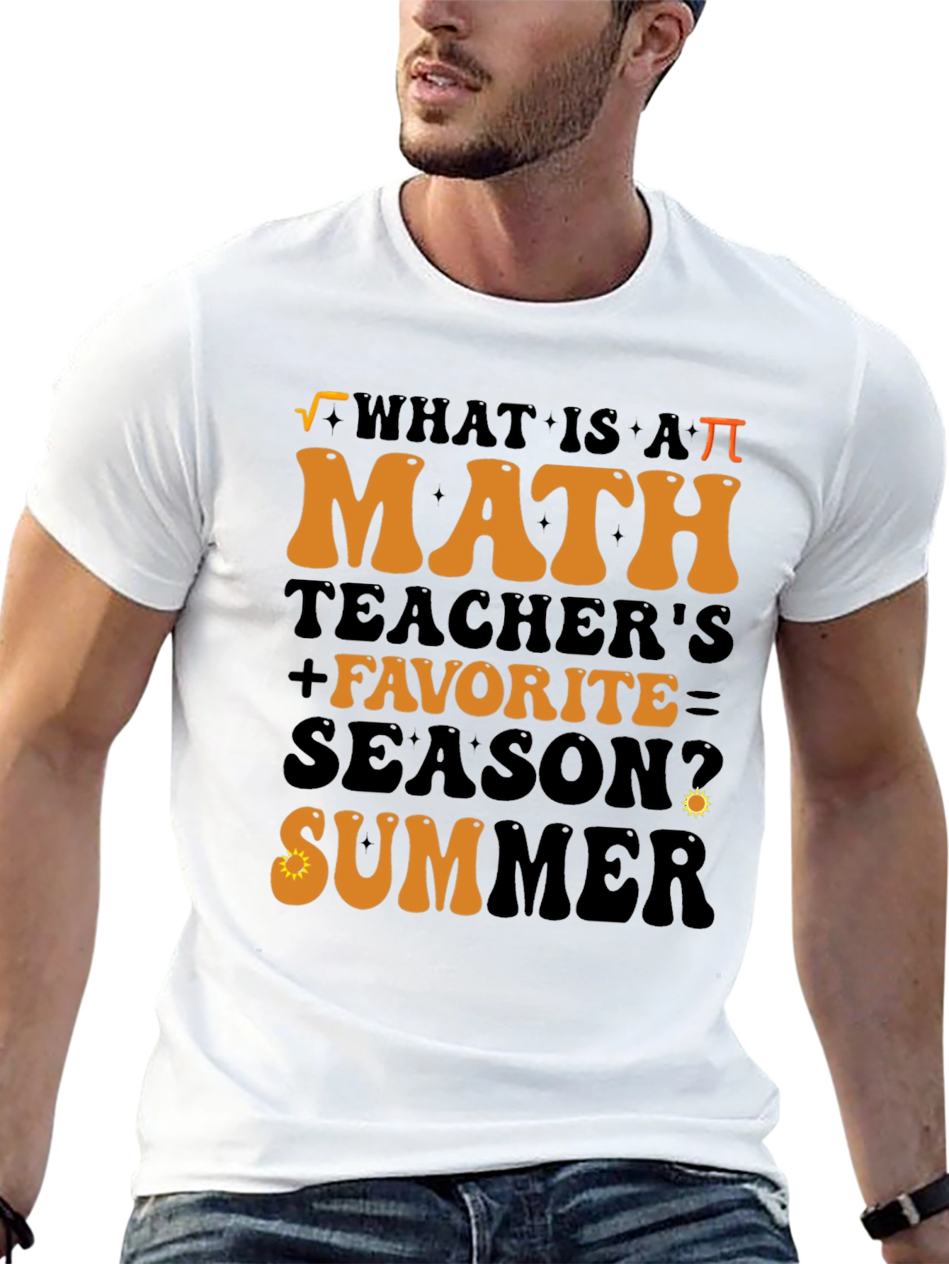 Math Teacher Summer T-Shirt