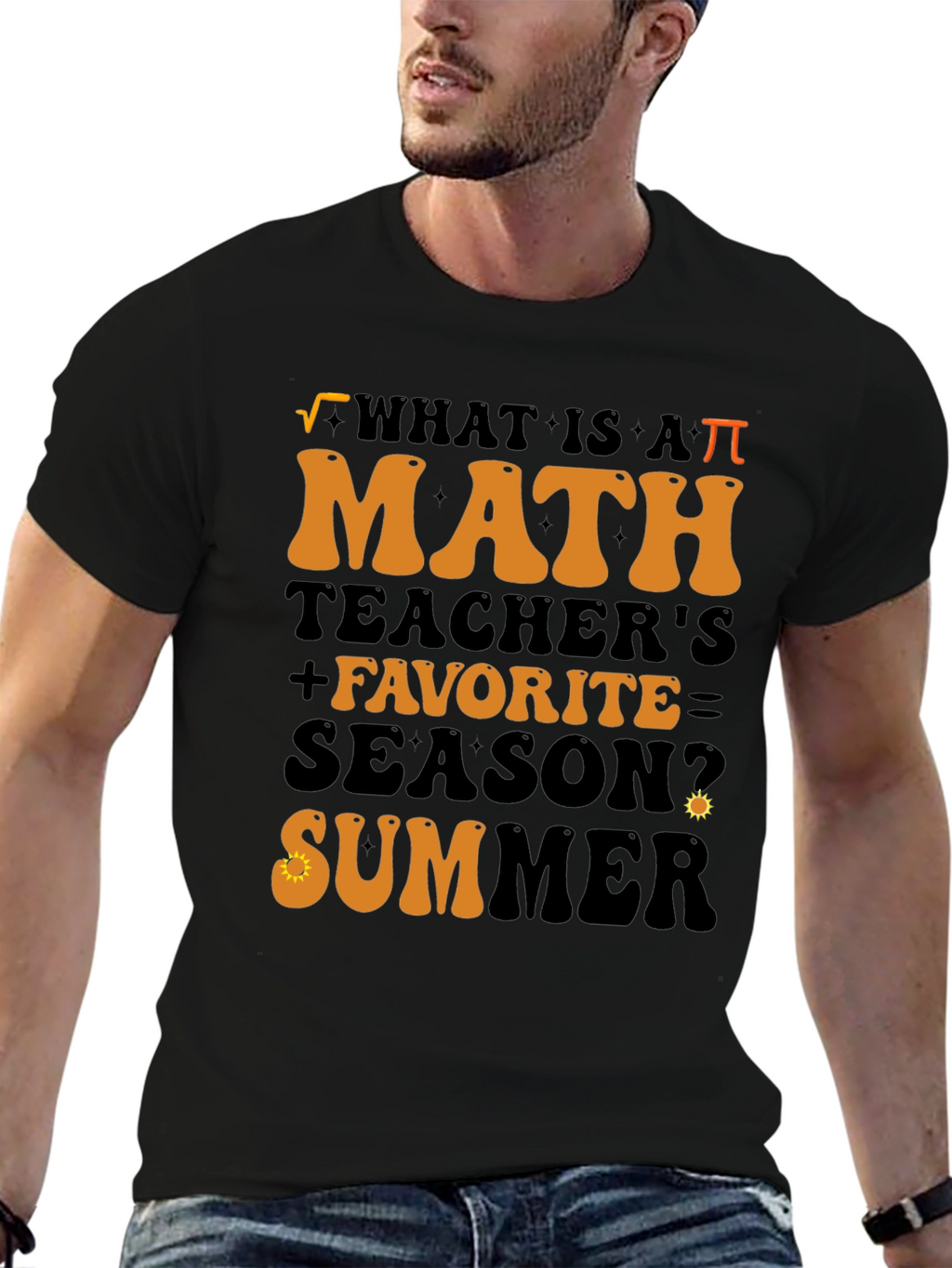 Math Teacher Summer T-Shirt