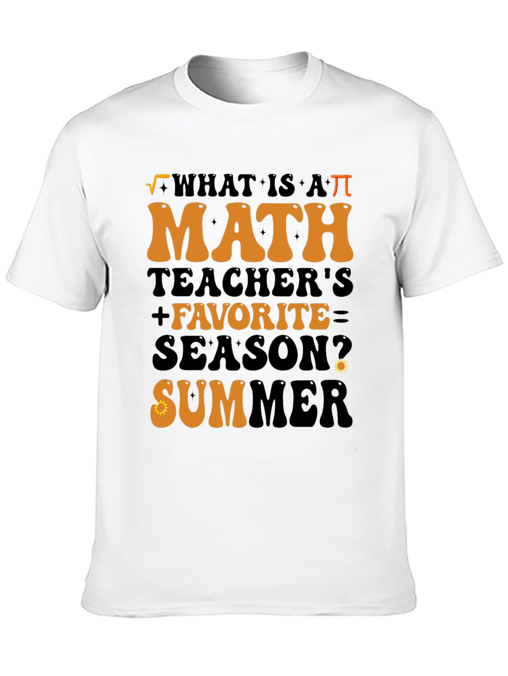 Math Teacher Summer T-Shirt