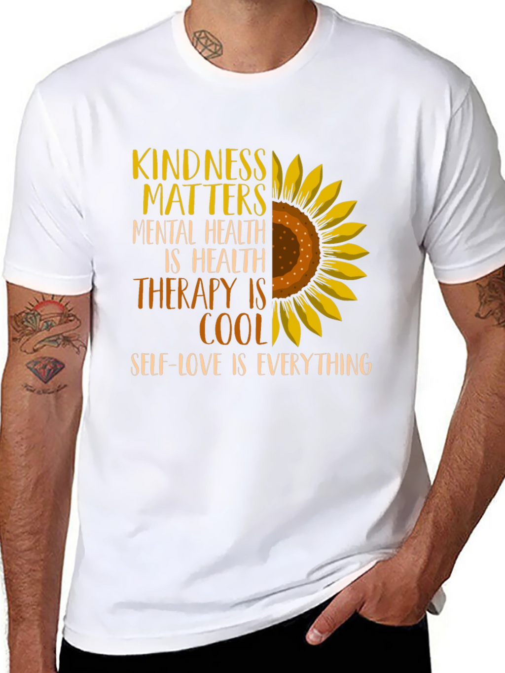 Kindness Matters Sunflower Graphic Tee